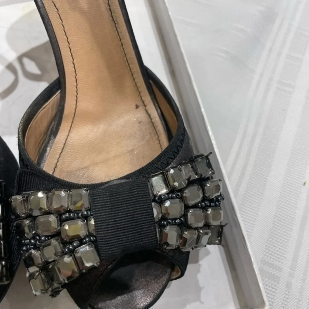 See by Chloe Platform Bow Jeweled Sandals Size 41